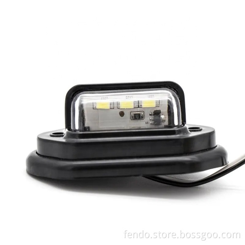 Hot Selling 3LEDs 10-30V License Plate Light for Car, Boat, Truck, Trailer